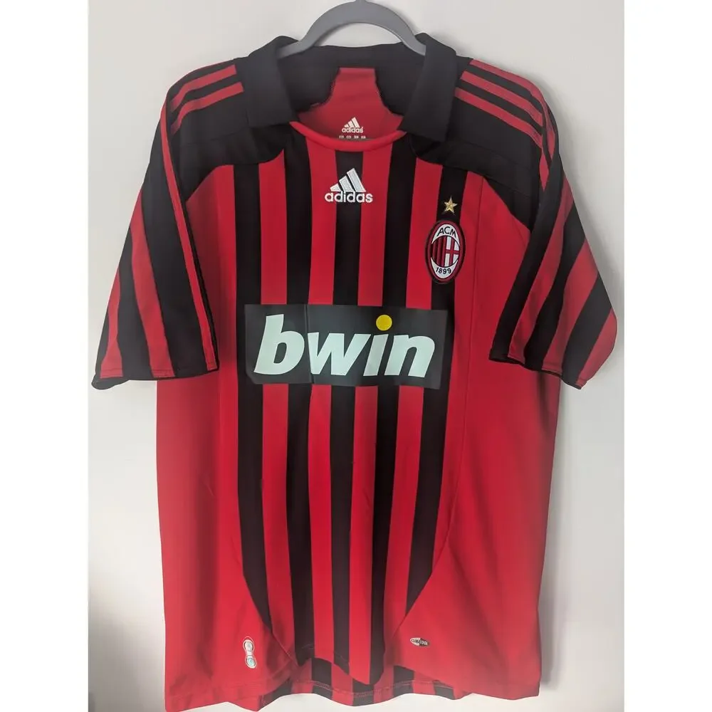 AC Milan Maldini 2007/08 Home Jersey Men’s Large Vintage Shirt - Picture 2 of 5